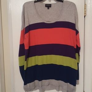 Multi stripe sweater.